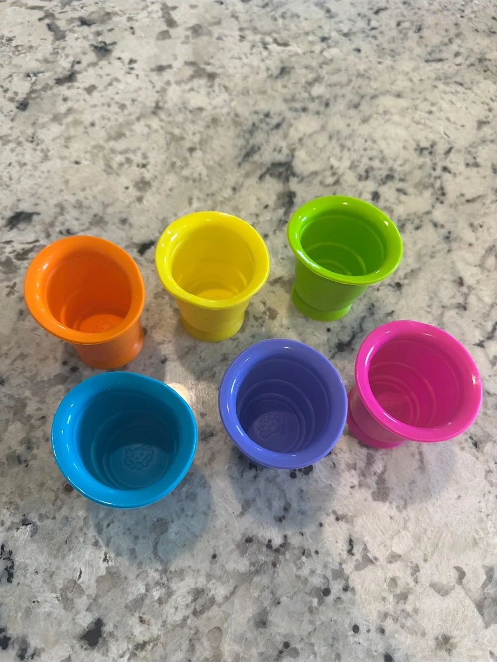 Colorful Stacking Cups - Multicolor Educational Bath & Play Cups